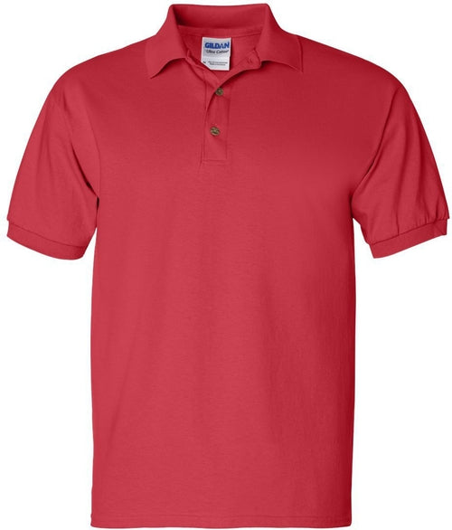 Gildan Ultra Cotton Jersey Polo Shirt-Men's Polos-Gildan-Red-S-Thread Logic