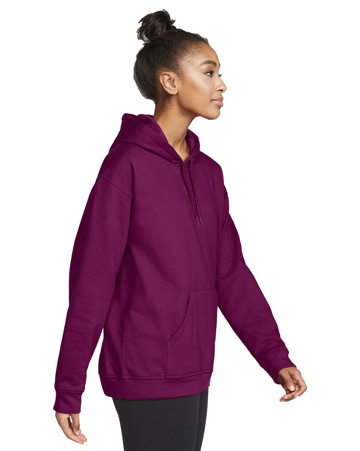 no-logo Gildan Unisex Softstyle Fleece Pullover Hooded Sweatshirt-Ladies Layering-Gildan-Thread Logic