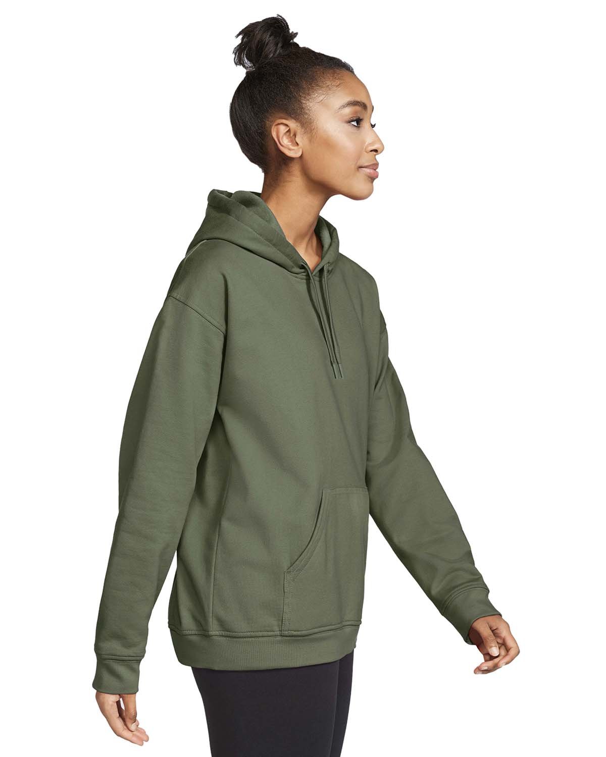 no-logo Gildan Unisex Softstyle Fleece Pullover Hooded Sweatshirt-Ladies Layering-Gildan-Thread Logic