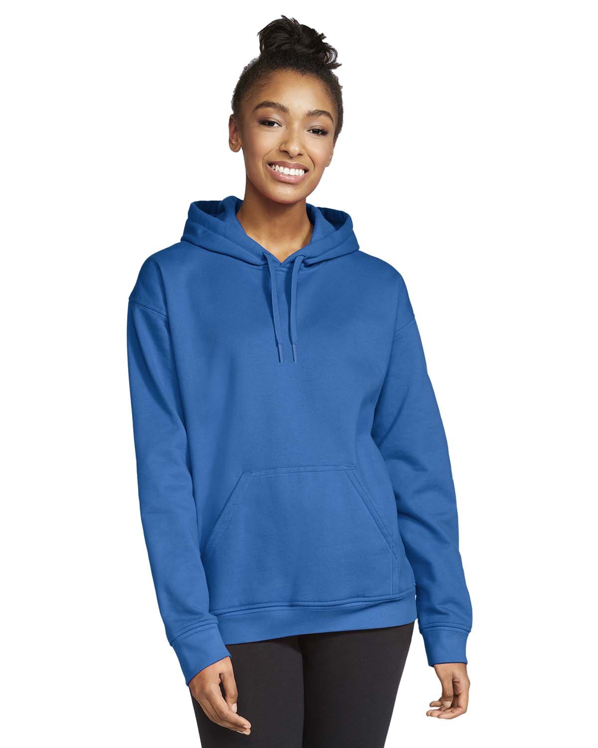Gildan Unisex Softstyle Fleece Pullover Hooded Sweatshirt-Ladies Layering-Gildan-Royal-S-Thread Logic