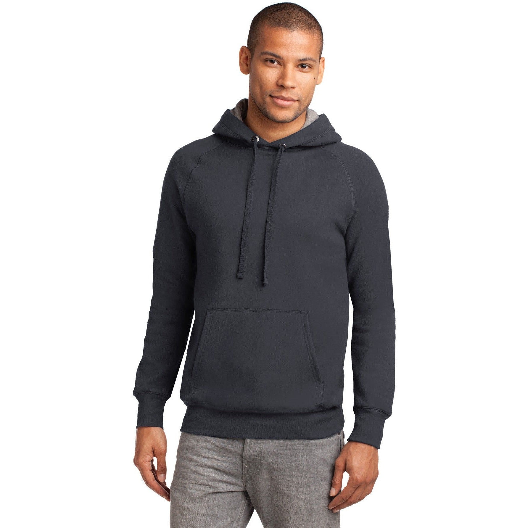 no-logo CLOSEOUT - Hanes Nano Pullover Hooded Sweatshirt-Hanes-Vintage Black-M-Thread Logic