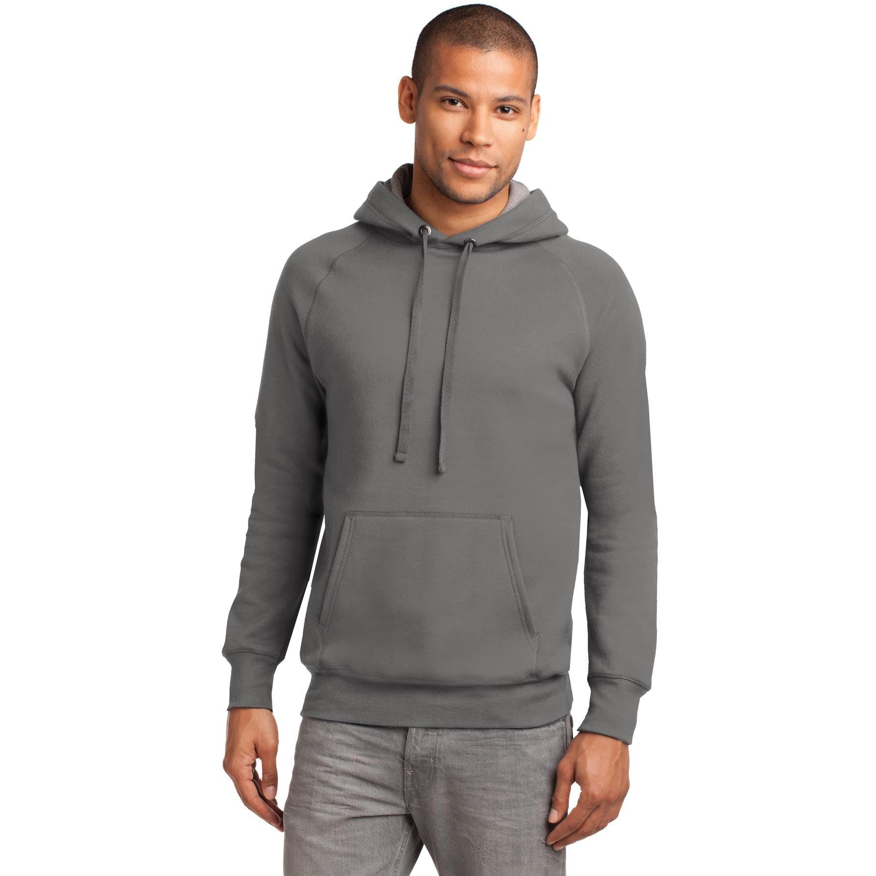 no-logo CLOSEOUT - Hanes Nano Pullover Hooded Sweatshirt-Hanes-Vintage Grey-S-Thread Logic