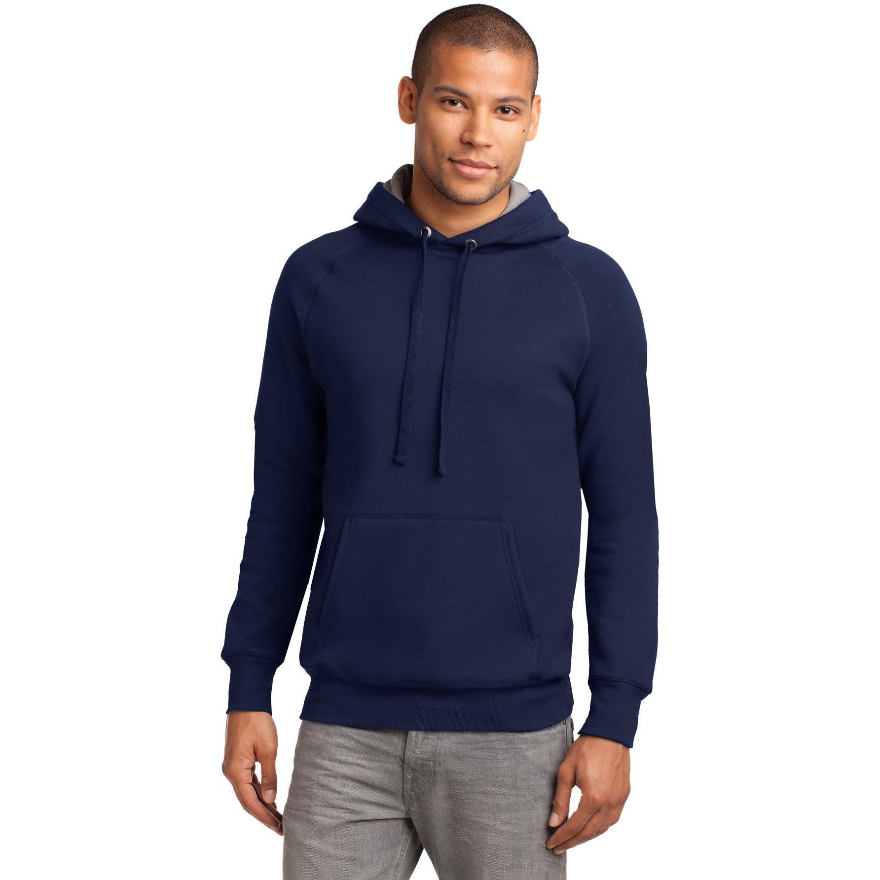 no-logo CLOSEOUT - Hanes Nano Pullover Hooded Sweatshirt-Hanes-Vintage Navy-S-Thread Logic