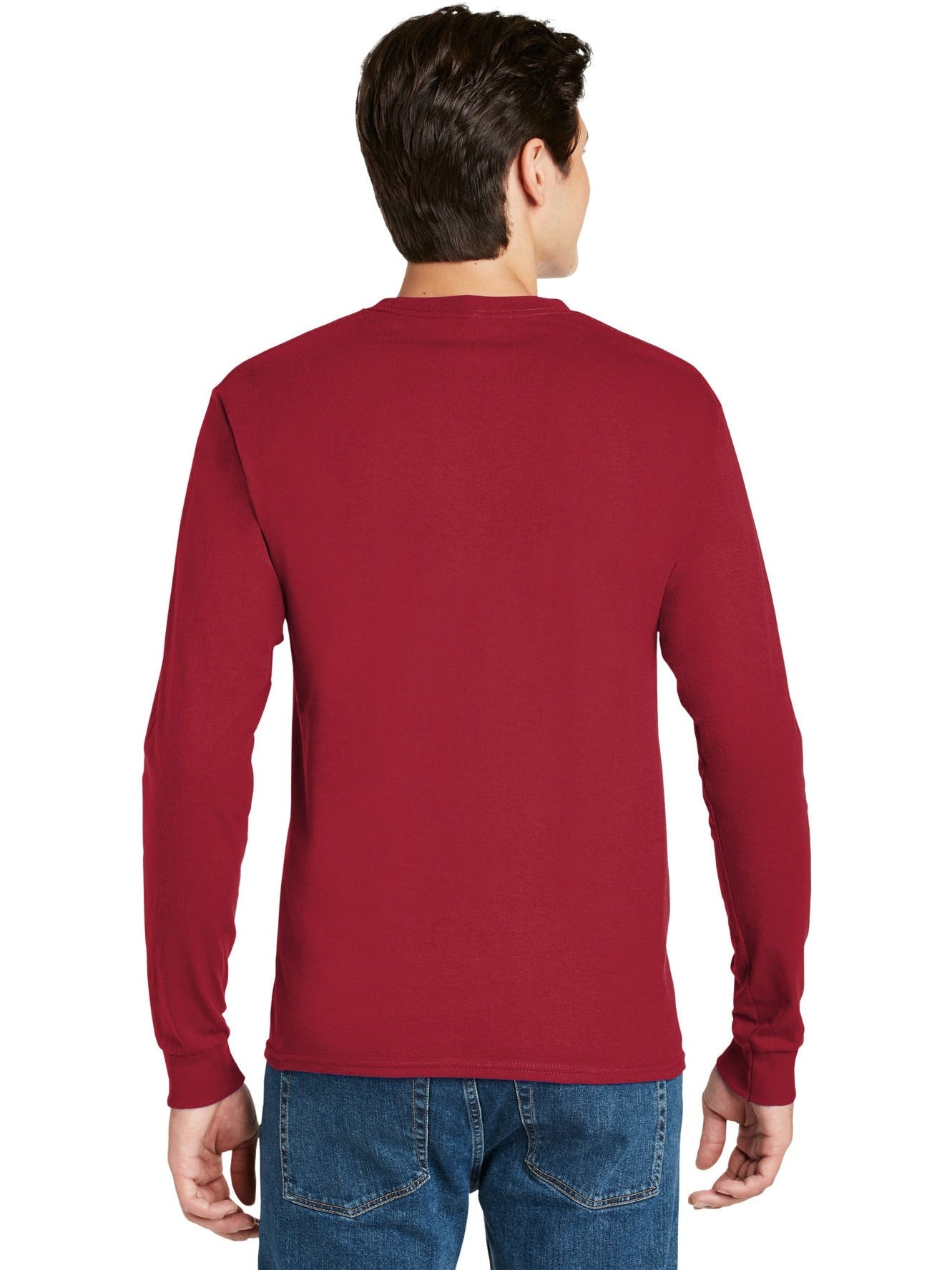 no-logo Hanes Authentic 100% Cotton Long Sleeve T-Shirt-Regular-Hanes-Thread Logic