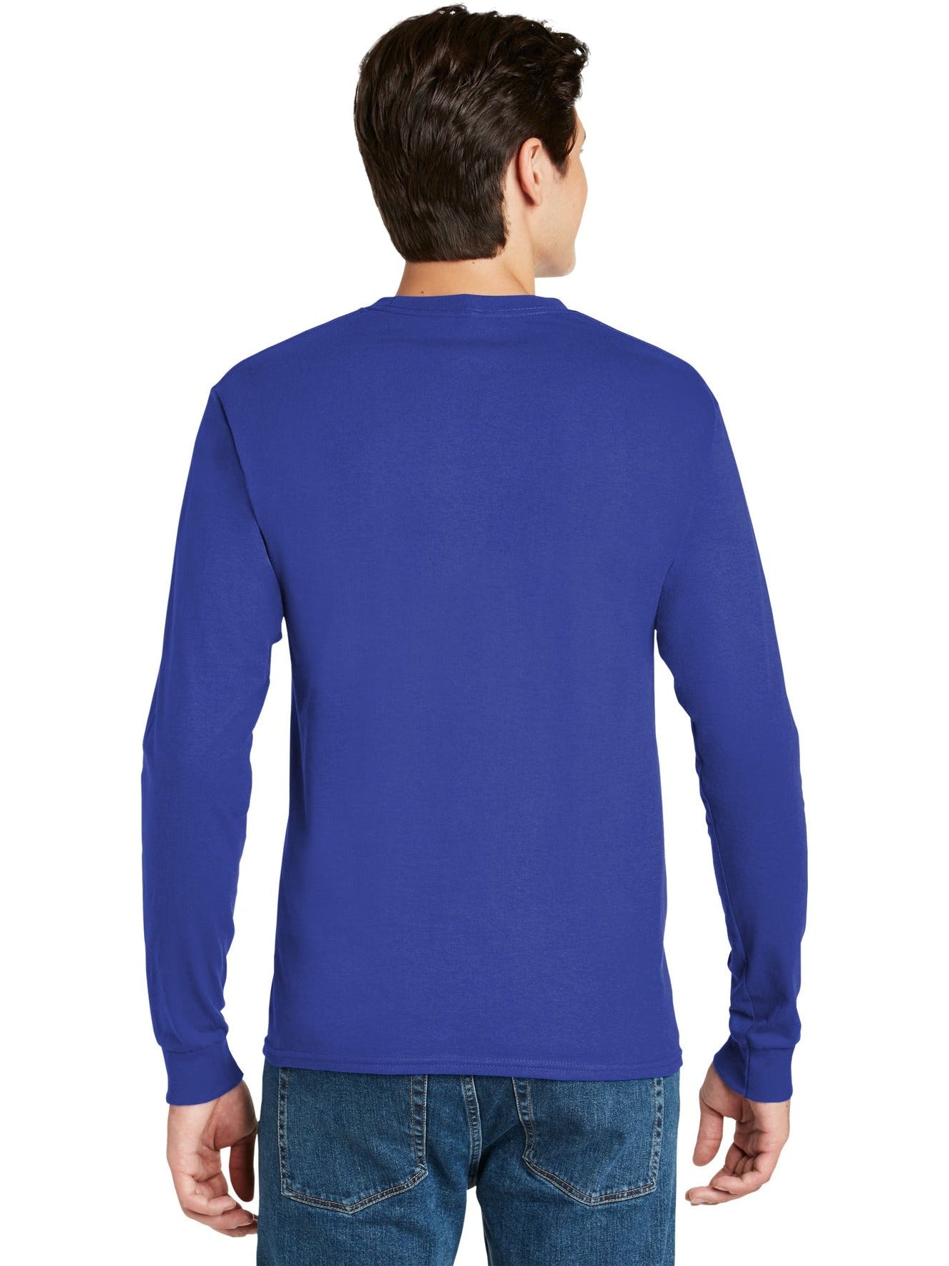 no-logo Hanes Authentic 100% Cotton Long Sleeve T-Shirt-Regular-Hanes-Thread Logic