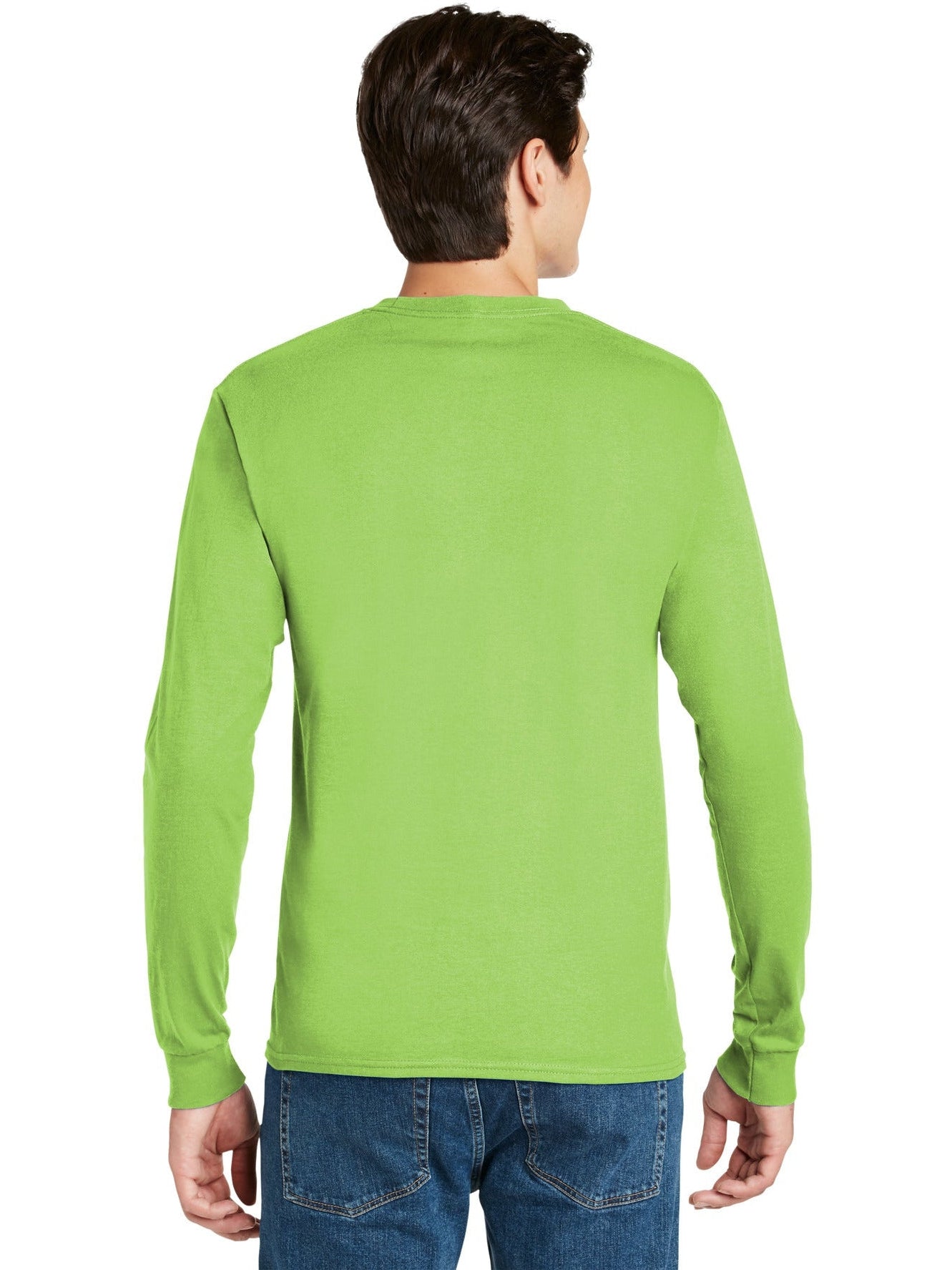 no-logo Hanes Authentic 100% Cotton Long Sleeve T-Shirt-Regular-Hanes-Thread Logic