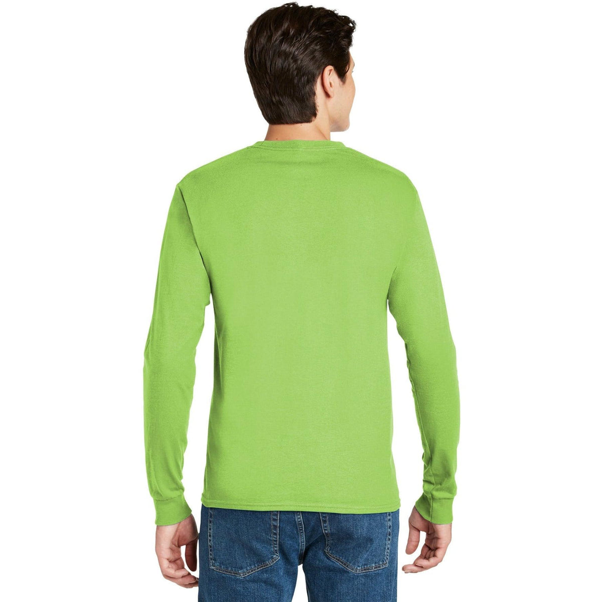 no-logo Hanes Authentic 100% Cotton Long Sleeve T-Shirt-Regular-Hanes-Thread Logic