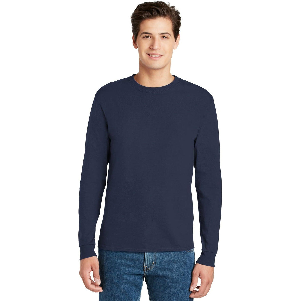 no-logo Hanes Authentic 100% Cotton Long Sleeve T-Shirt-Regular-Hanes-Thread Logic