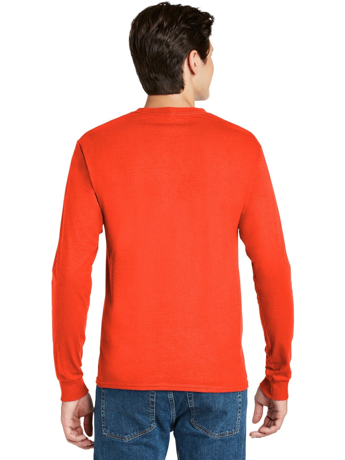 no-logo Hanes Authentic 100% Cotton Long Sleeve T-Shirt-Regular-Hanes-Thread Logic