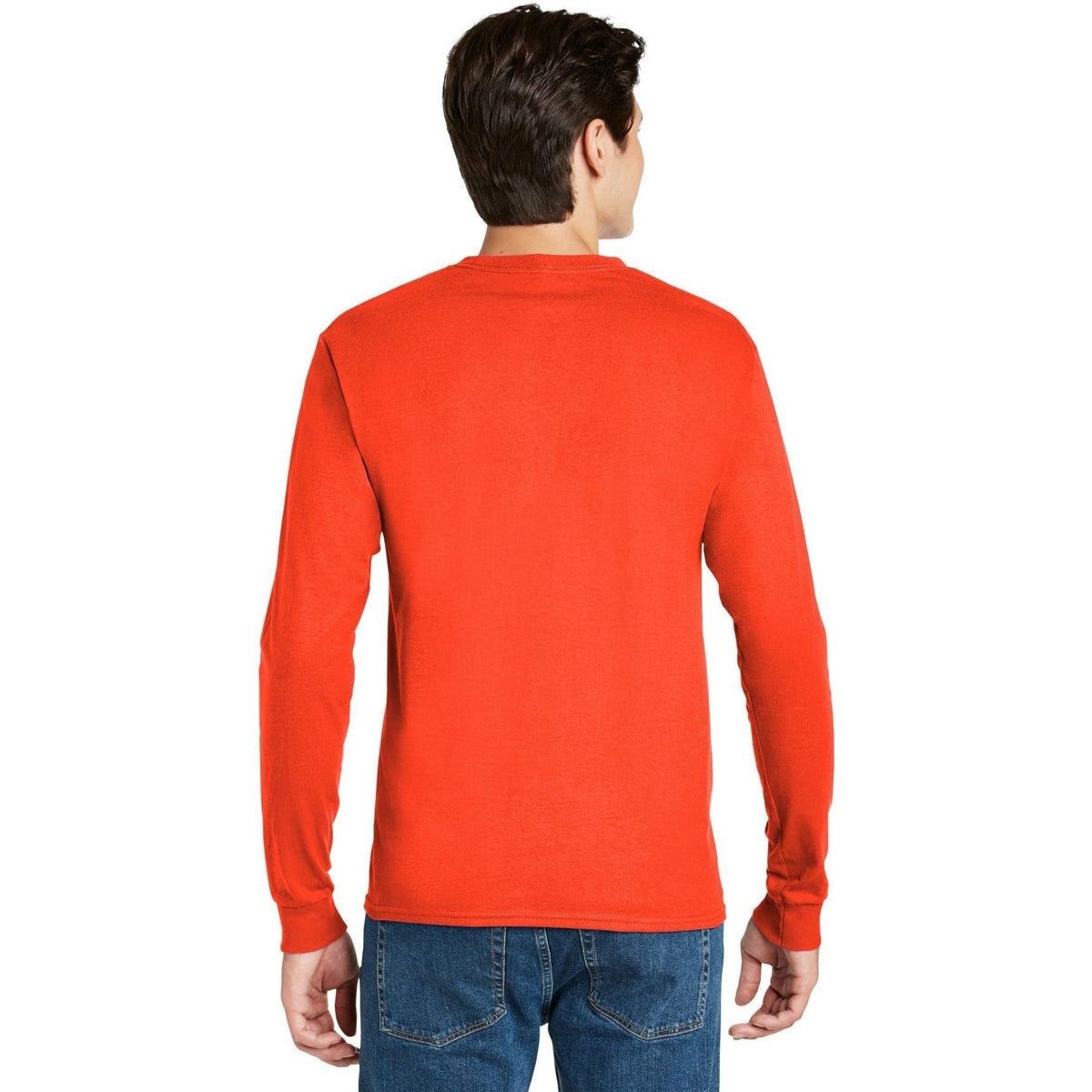 no-logo Hanes Authentic 100% Cotton Long Sleeve T-Shirt-Regular-Hanes-Thread Logic