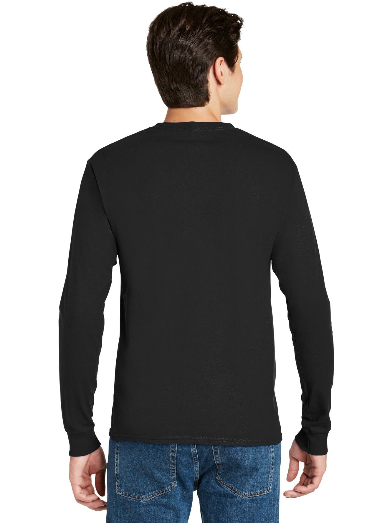 no-logo Hanes Authentic 100% Cotton Long Sleeve T-Shirt-Regular-Hanes-Thread Logic