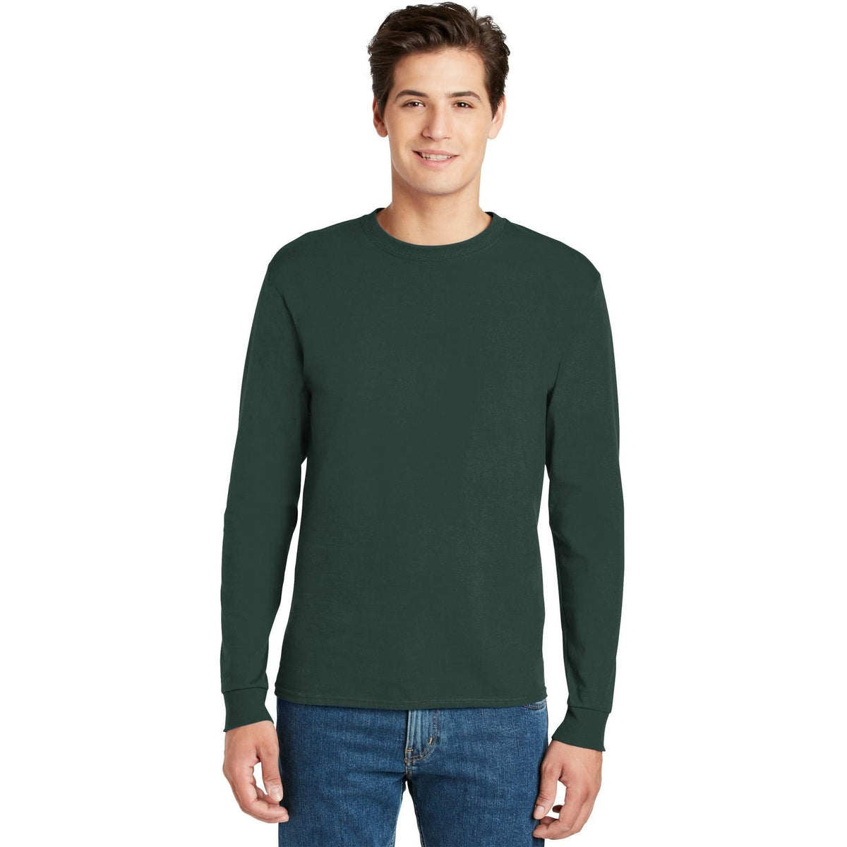 no-logo Hanes Authentic 100% Cotton Long Sleeve T-Shirt-Regular-Hanes-Thread Logic