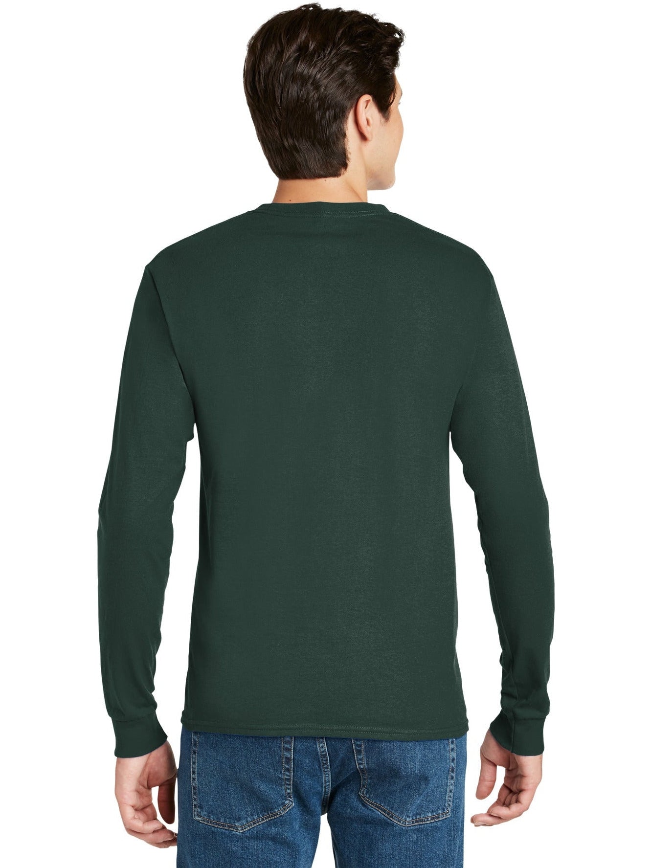no-logo Hanes Authentic 100% Cotton Long Sleeve T-Shirt-Regular-Hanes-Thread Logic