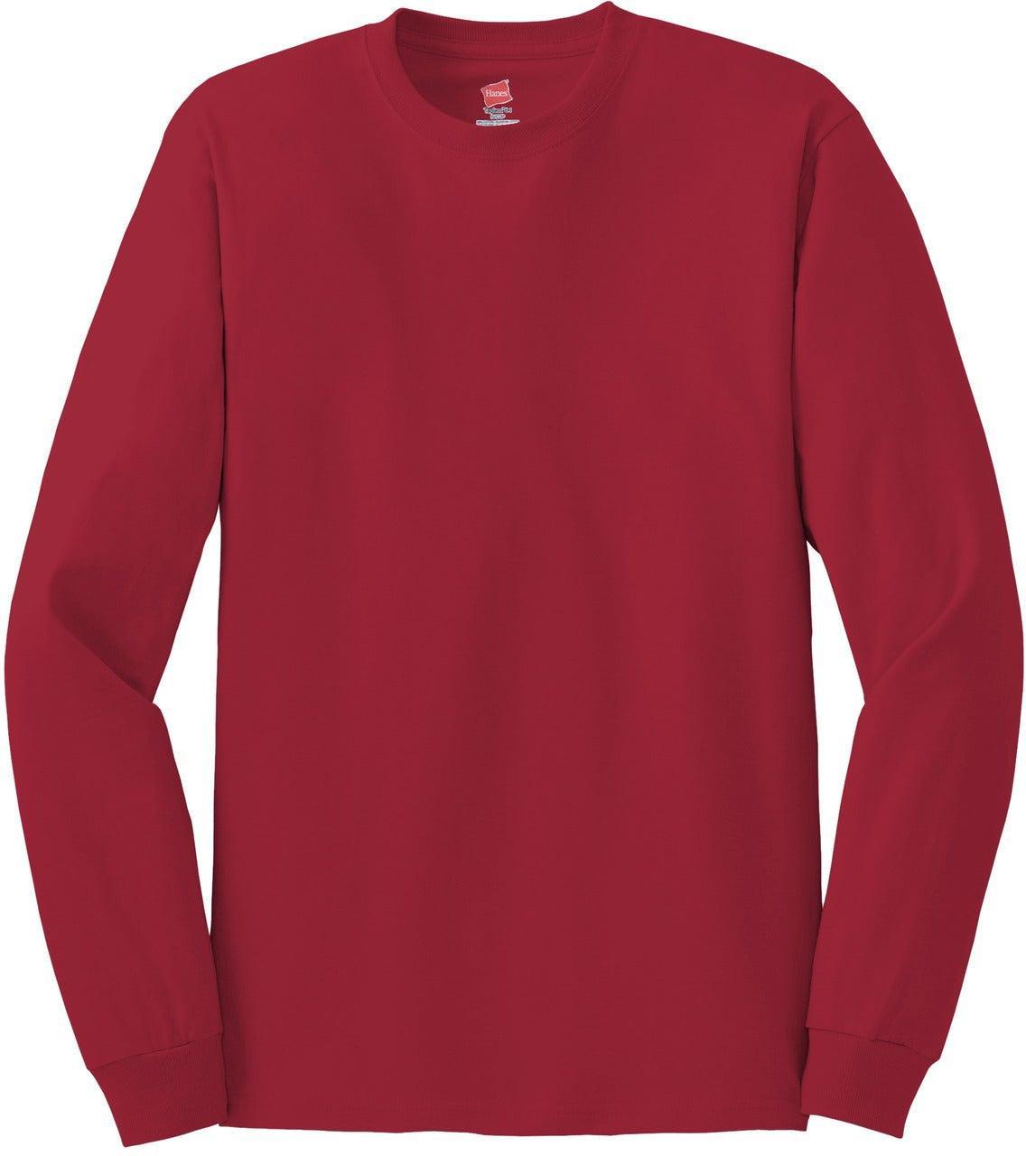 Hanes Authentic 100% Cotton Long Sleeve T-Shirt