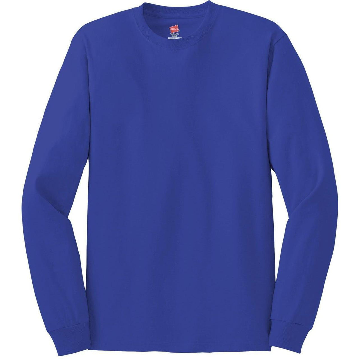 no-logo Hanes Authentic 100% Cotton Long Sleeve T-Shirt-Regular-Hanes-Deep Royal-S-Thread Logic