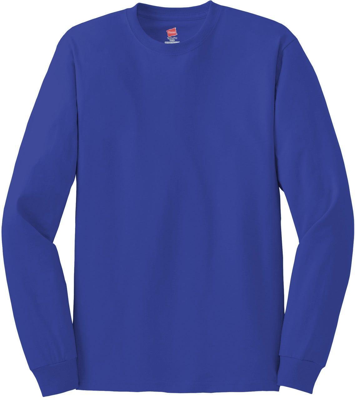 OUTLET-Hanes Authentic 100% Cotton Long Sleeve T-Shirt