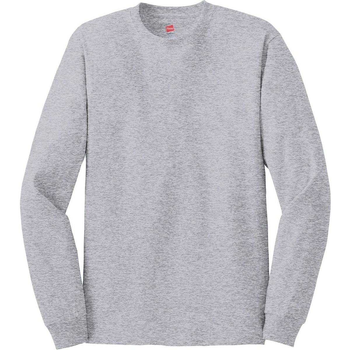 no-logo Hanes Authentic 100% Cotton Long Sleeve T-Shirt-Regular-Hanes-Light Steel-S-Thread Logic