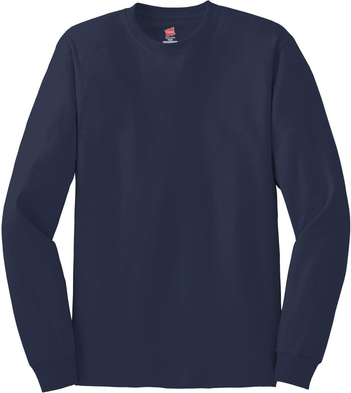 Hanes Authentic 100% Cotton Long Sleeve T-Shirt