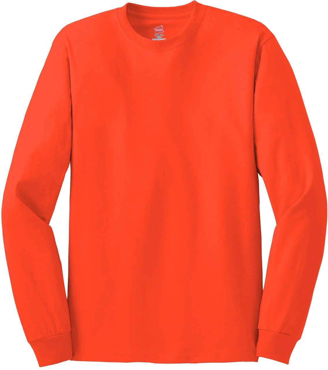 Hanes Authentic 100% Cotton Long Sleeve T-Shirt