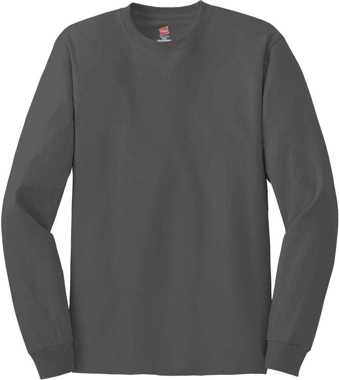 Hanes Authentic 100% Cotton Long Sleeve T-Shirt