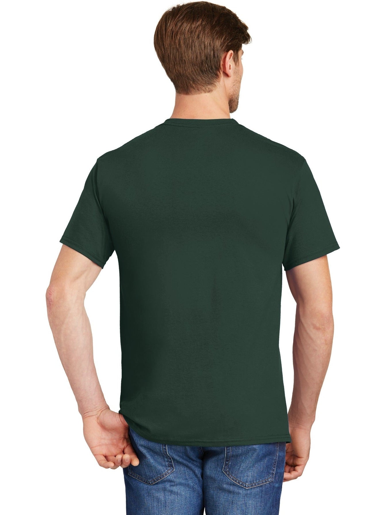 no-logo Hanes Authentic Cotton T-Shirt with Pocket-Regular-Hanes-Thread Logic