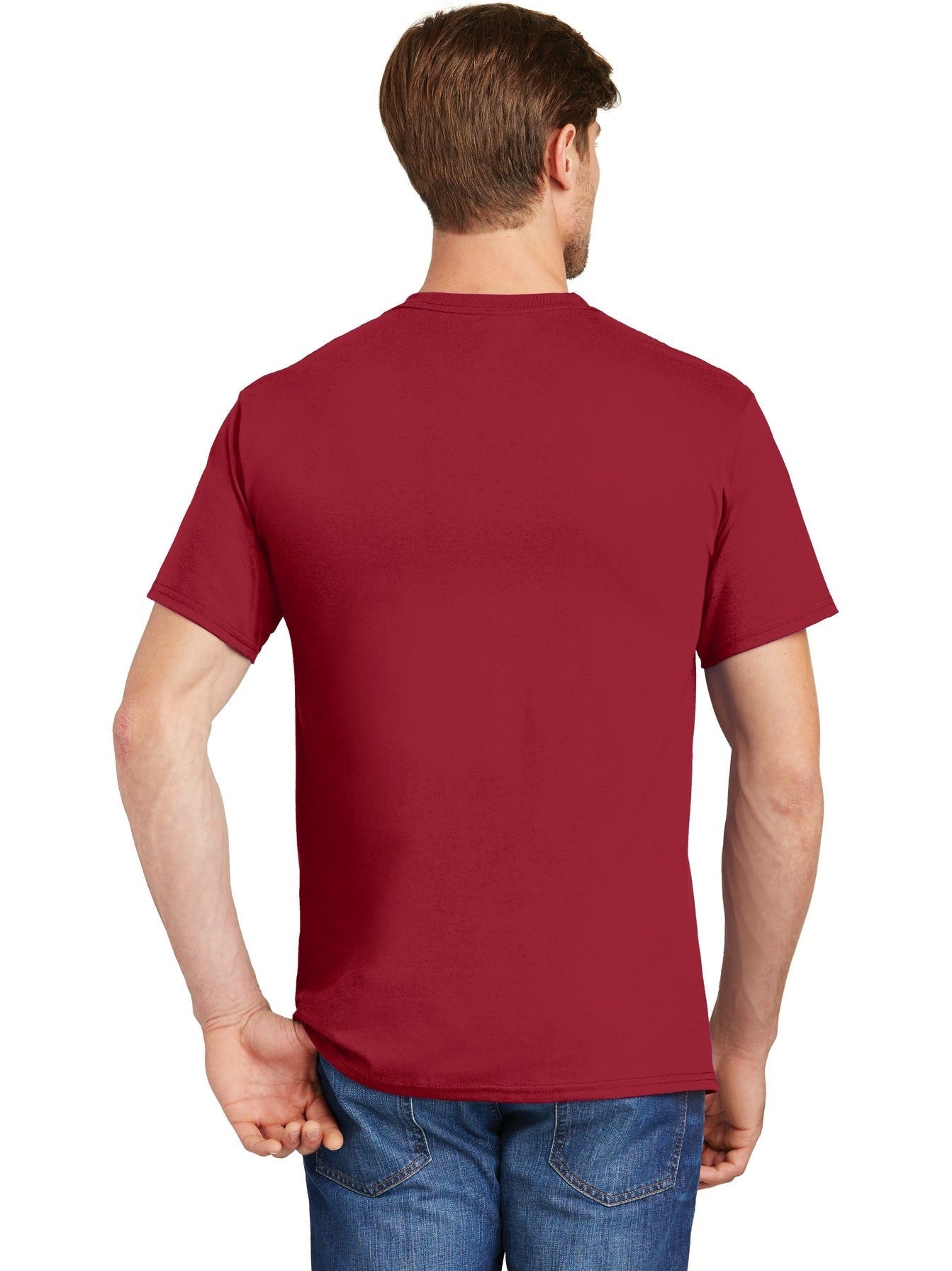 no-logo Hanes Authentic Cotton T-Shirt with Pocket-Regular-Hanes-Thread Logic