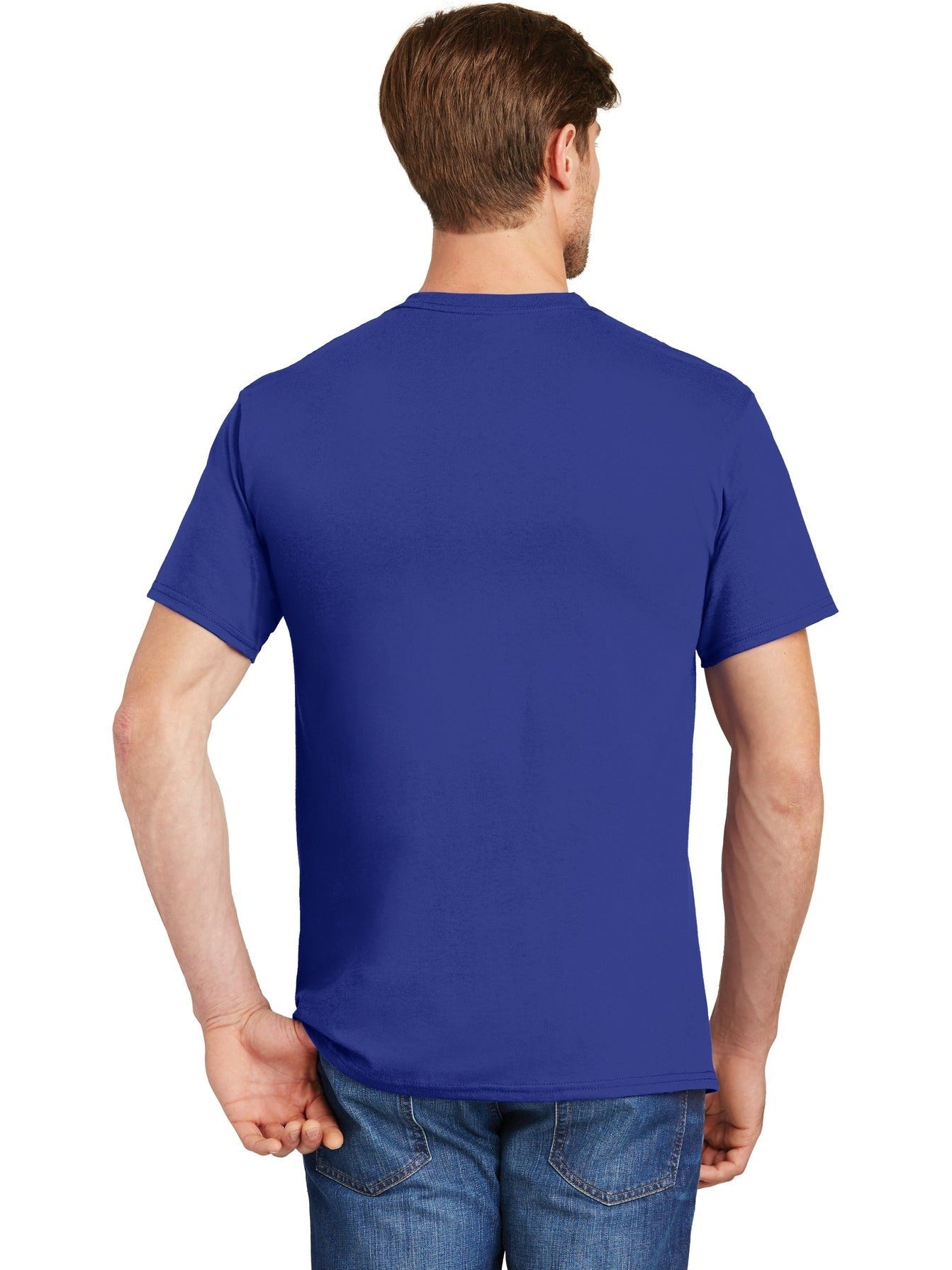 no-logo Hanes Authentic Cotton T-Shirt with Pocket-Regular-Hanes-Thread Logic