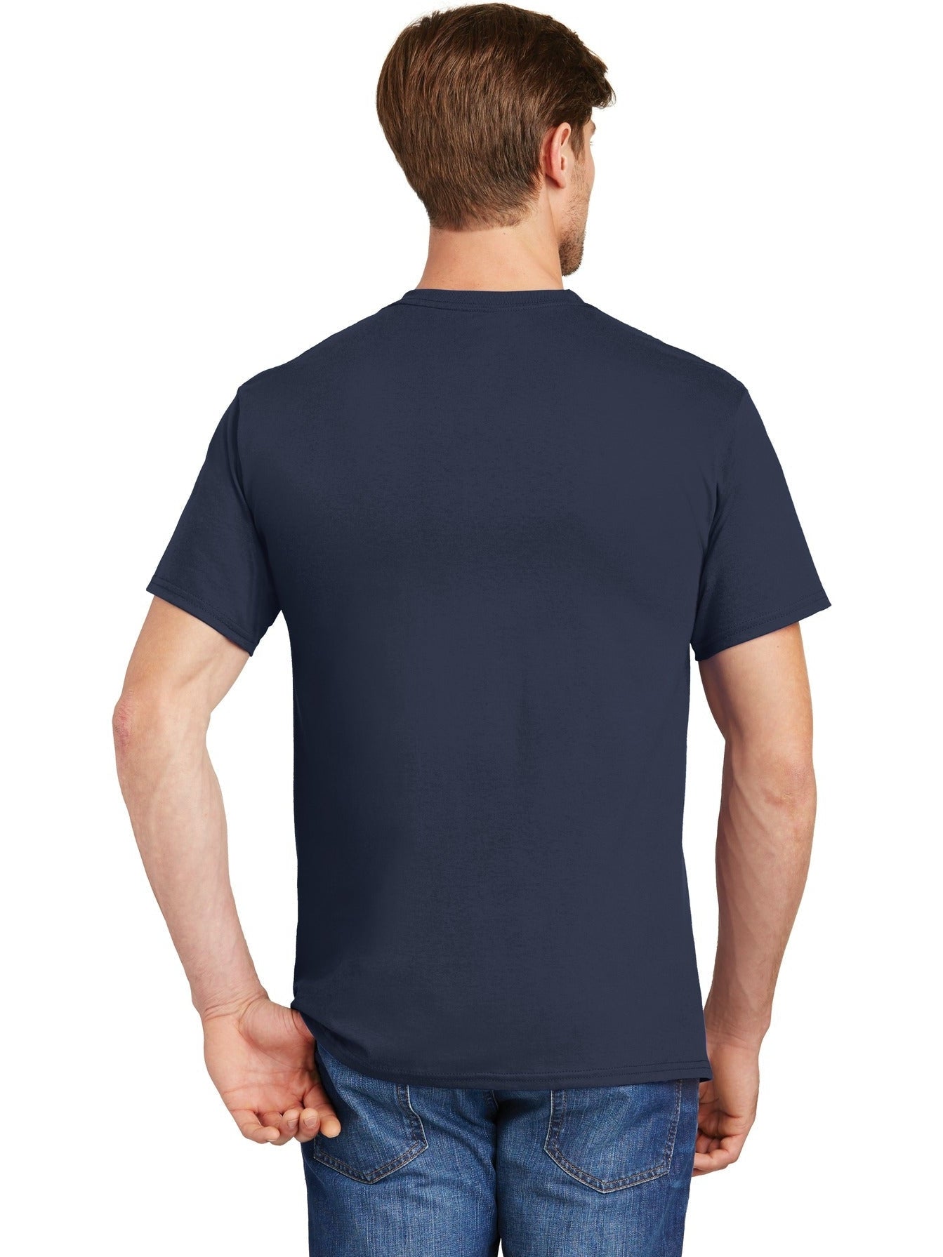 no-logo Hanes Authentic Cotton T-Shirt with Pocket-Regular-Hanes-Thread Logic