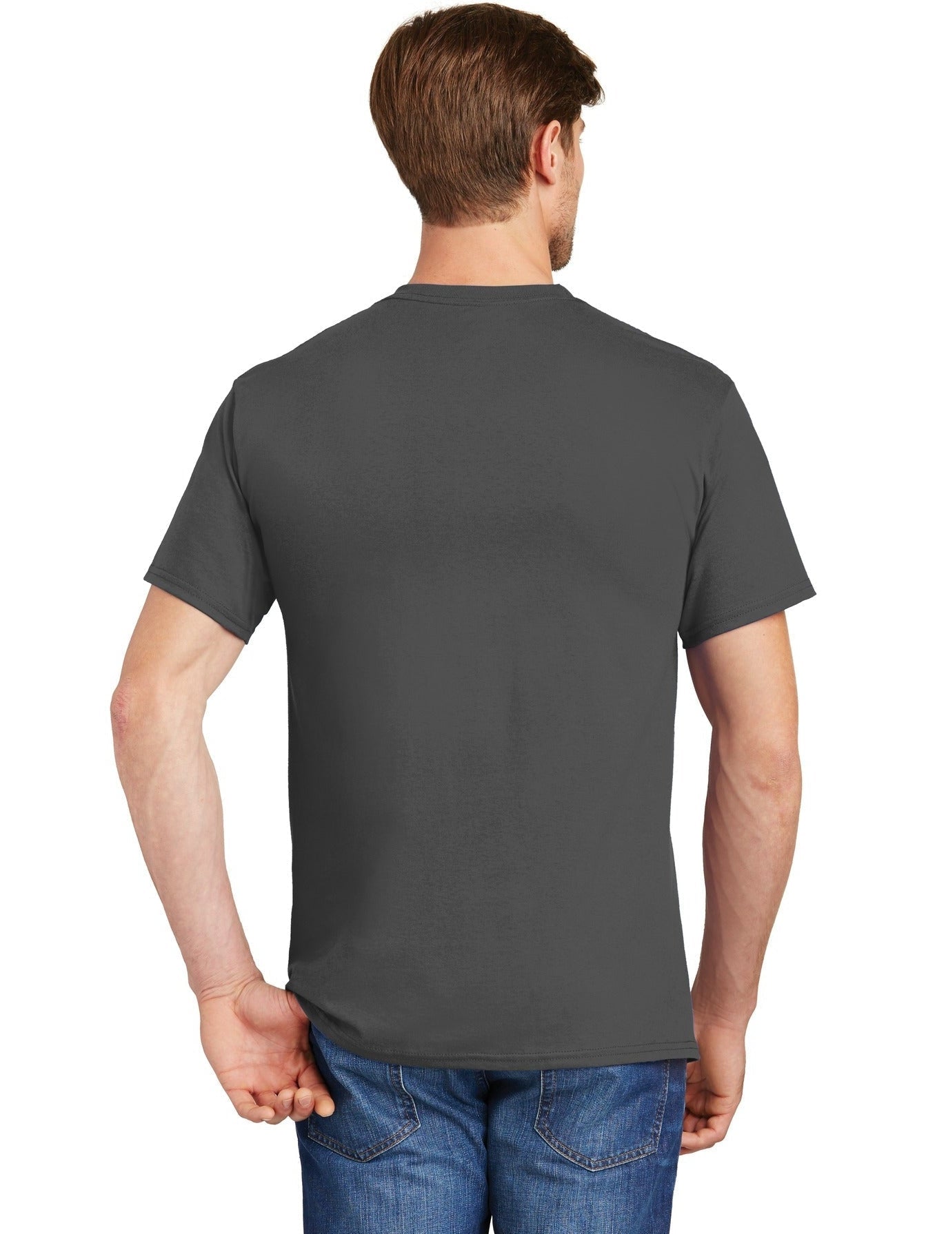 no-logo Hanes Authentic Cotton T-Shirt with Pocket-Regular-Hanes-Thread Logic