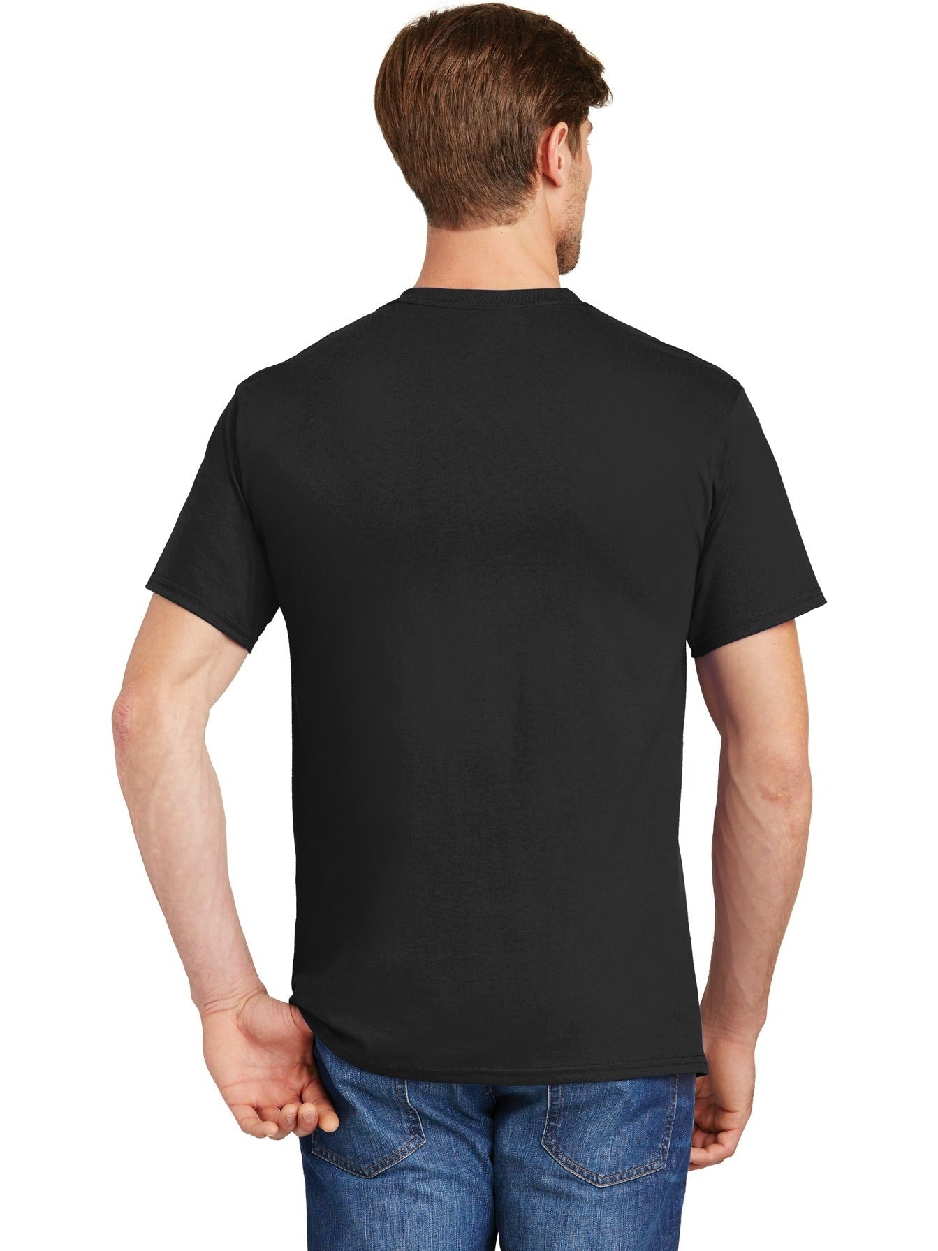 no-logo Hanes Authentic Cotton T-Shirt with Pocket-Regular-Hanes-Thread Logic