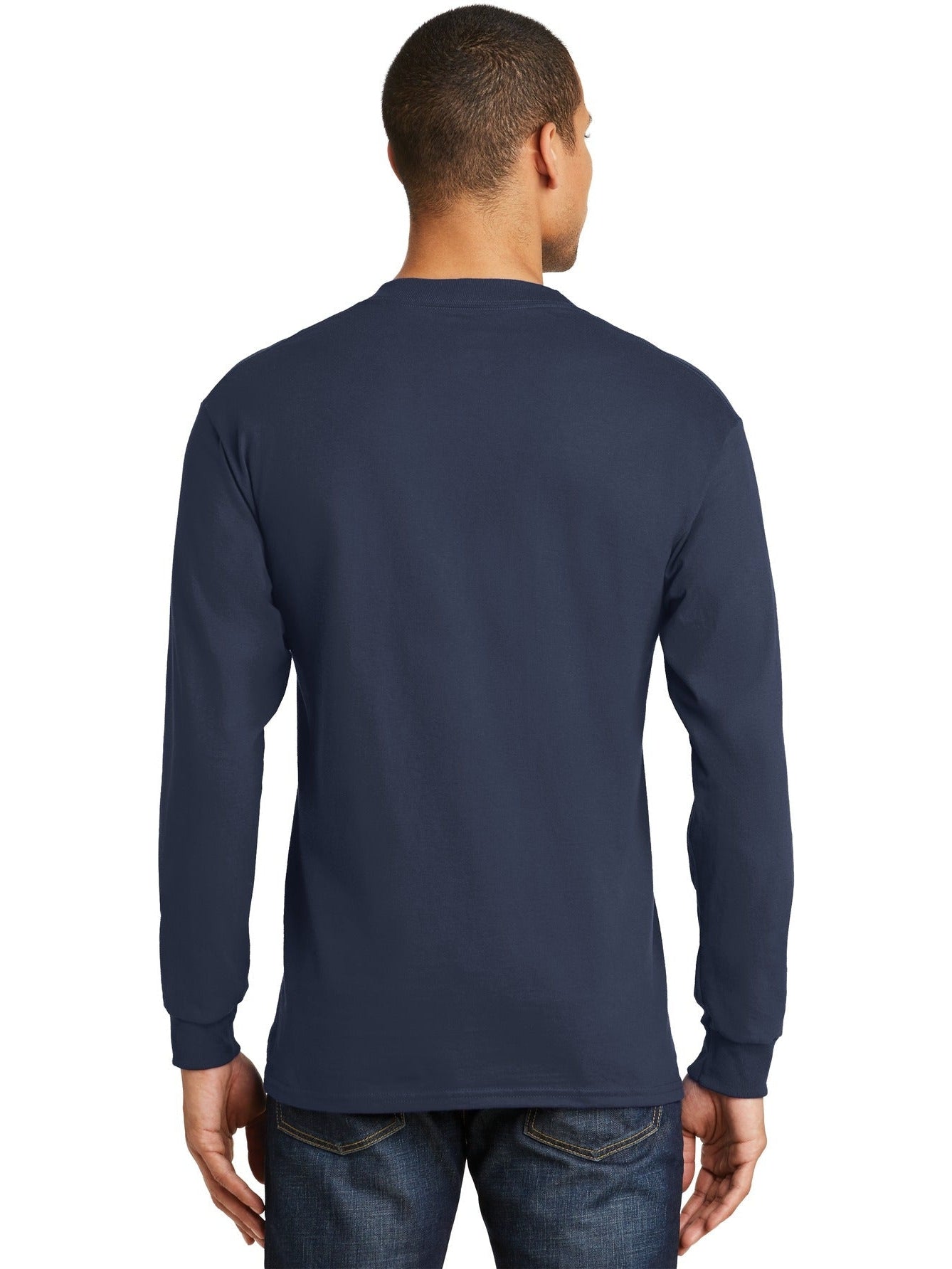 no-logo Hanes Beefy Long Sleeve Cotton T-Shirt-Regular-Hanes-Thread Logic
