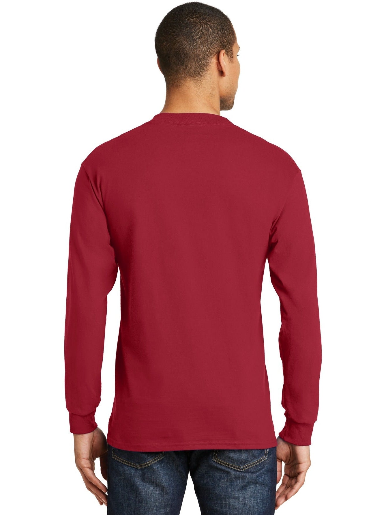 no-logo Hanes Beefy Long Sleeve Cotton T-Shirt-Regular-Hanes-Thread Logic