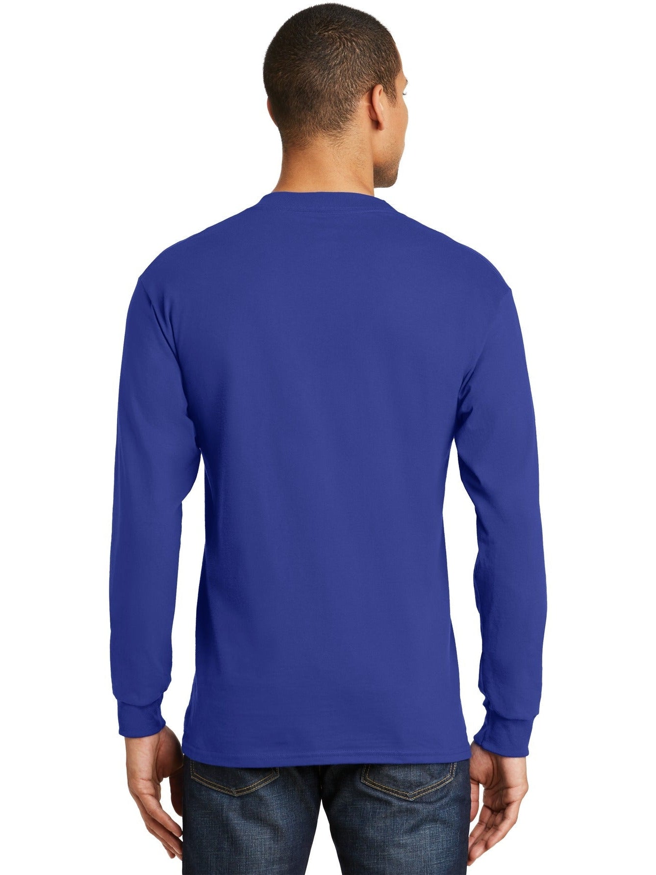 no-logo Hanes Beefy Long Sleeve Cotton T-Shirt-Regular-Hanes-Thread Logic
