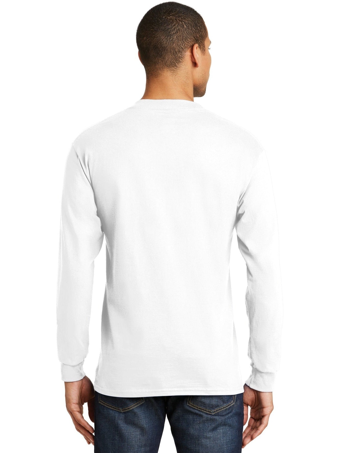 no-logo Hanes Beefy Long Sleeve Cotton T-Shirt-Regular-Hanes-Thread Logic