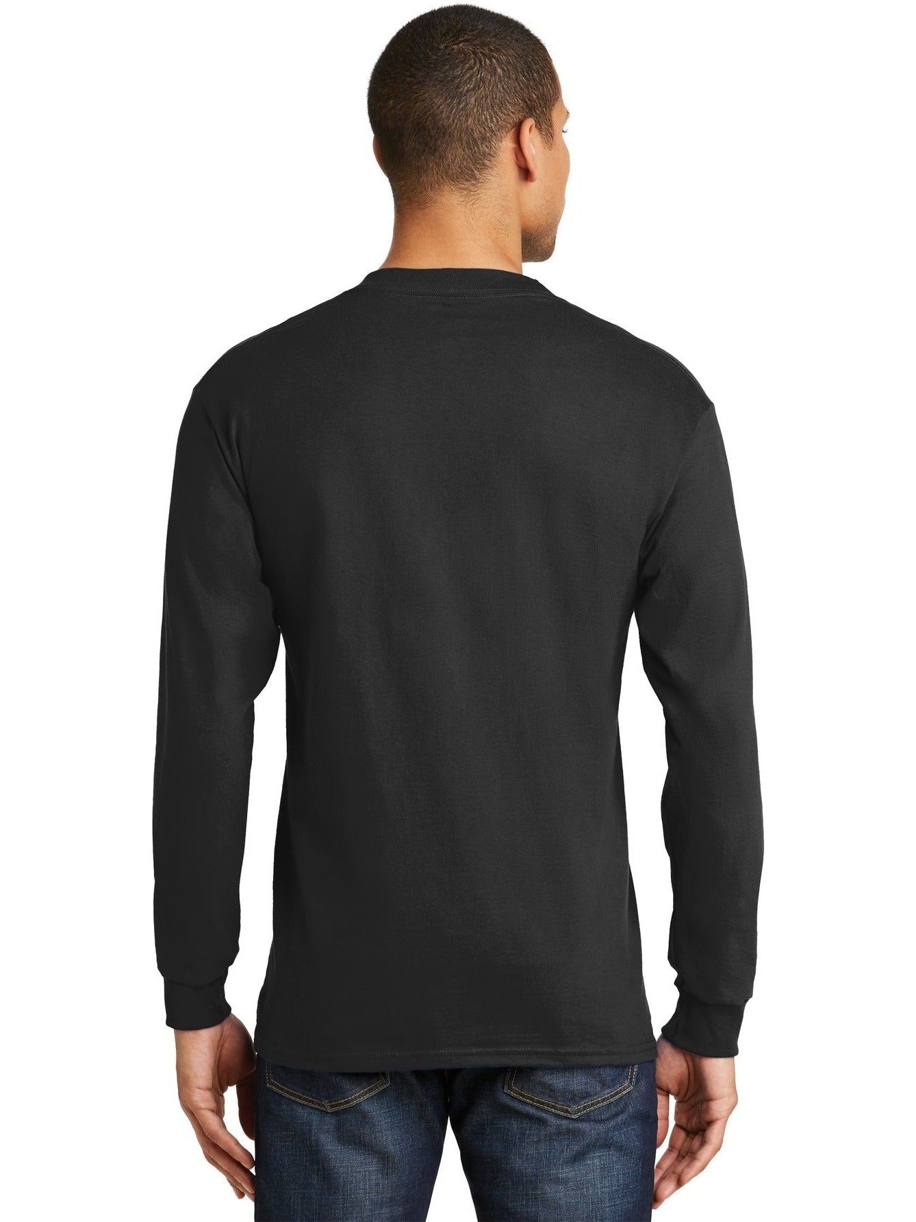 no-logo Hanes Beefy Long Sleeve Cotton T-Shirt-Regular-Hanes-Thread Logic