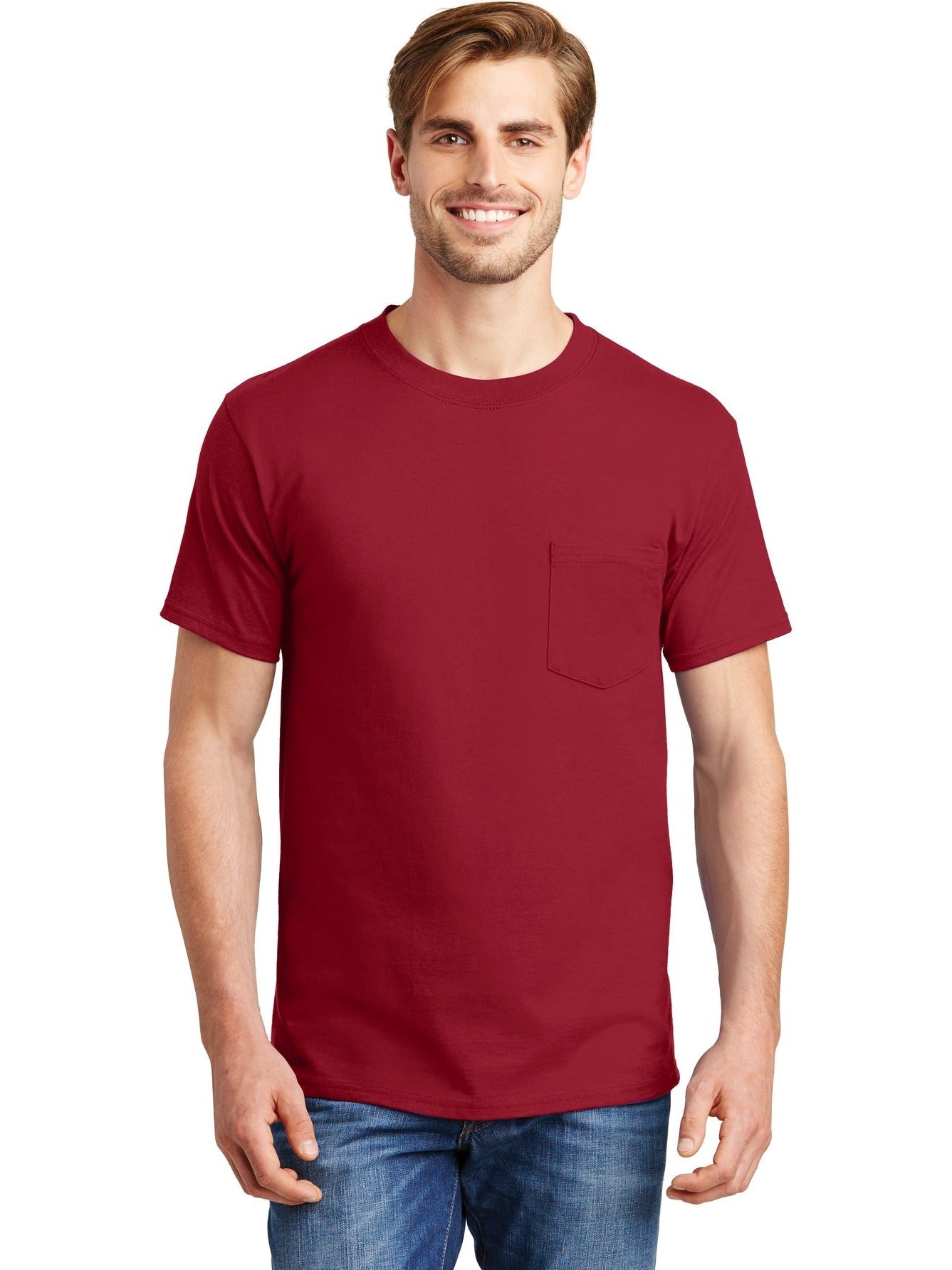 no-logo Hanes Beefy T-Shirt with Pocket-Regular-Hanes-Thread Logic