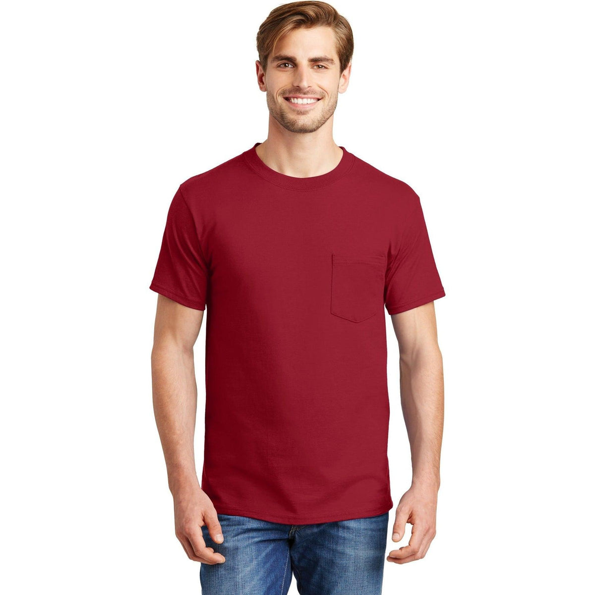 no-logo Hanes Beefy T-Shirt with Pocket-Polos-Hanes-Thread Logic