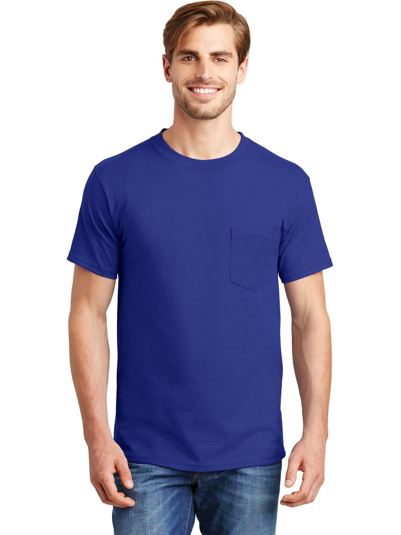 no-logo Hanes Beefy T-Shirt with Pocket-Regular-Hanes-Thread Logic