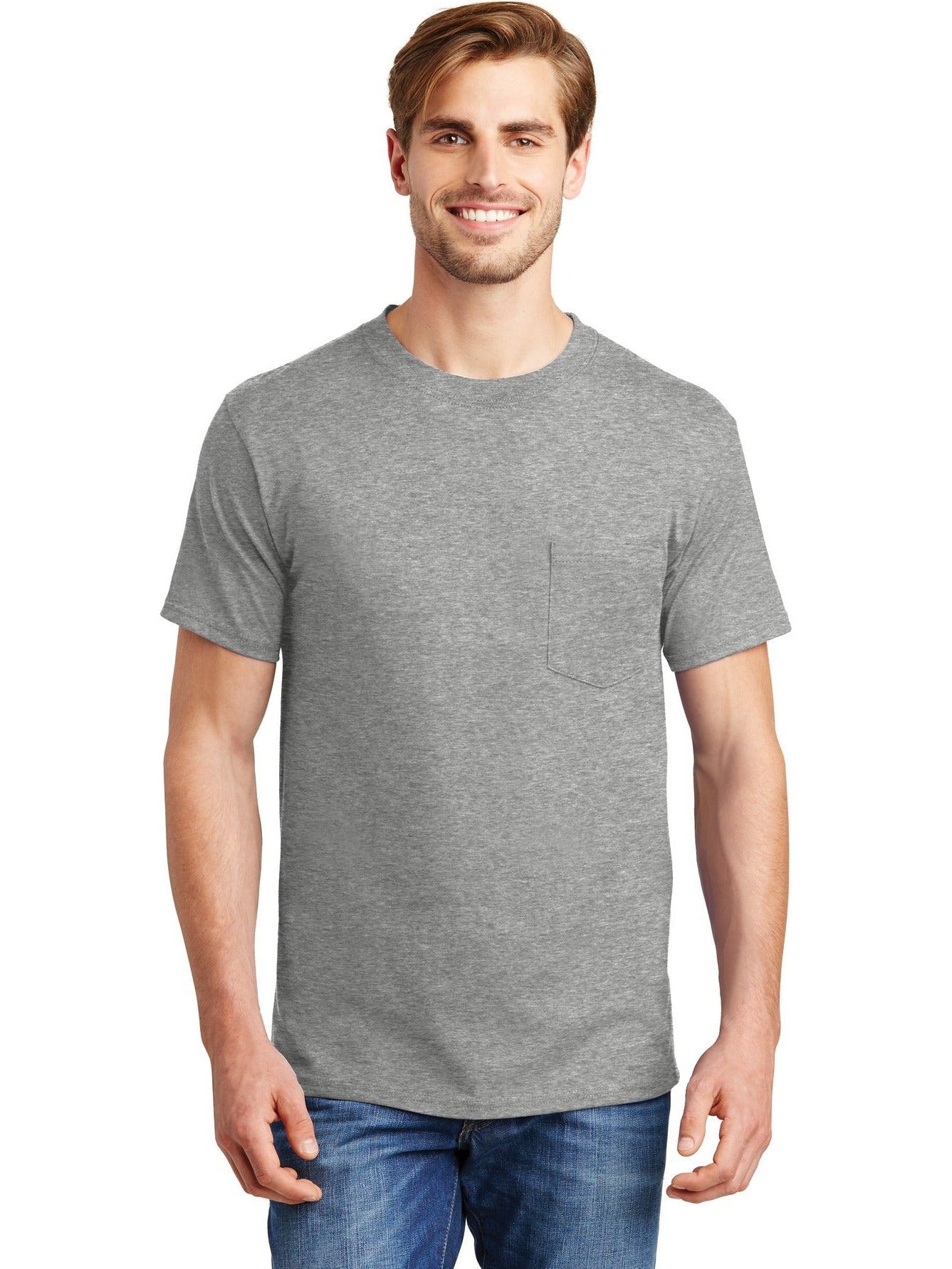 no-logo Hanes Beefy T-Shirt with Pocket-Regular-Hanes-Thread Logic