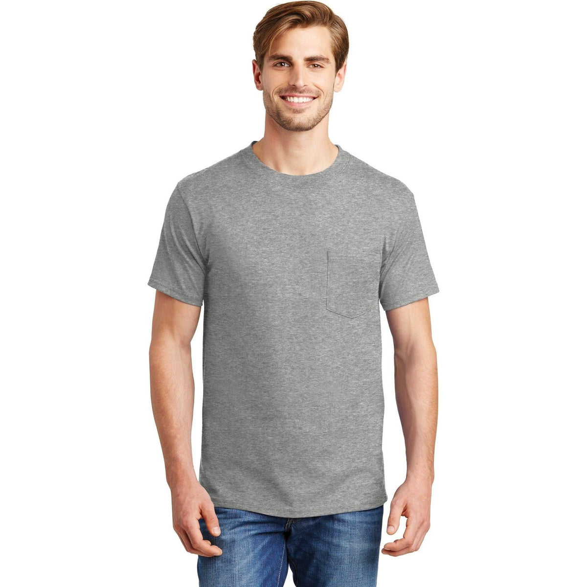 no-logo Hanes Beefy T-Shirt with Pocket-Polos-Hanes-Thread Logic