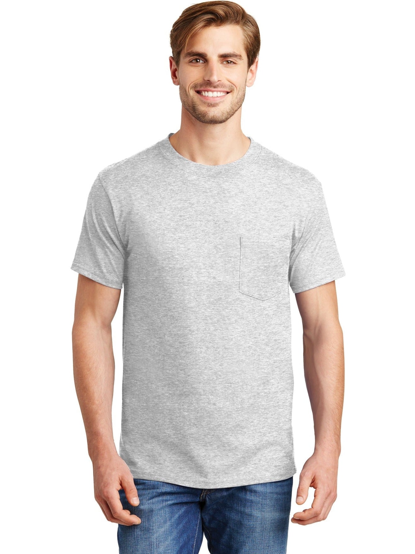 no-logo Hanes Beefy T-Shirt with Pocket-Regular-Hanes-Thread Logic