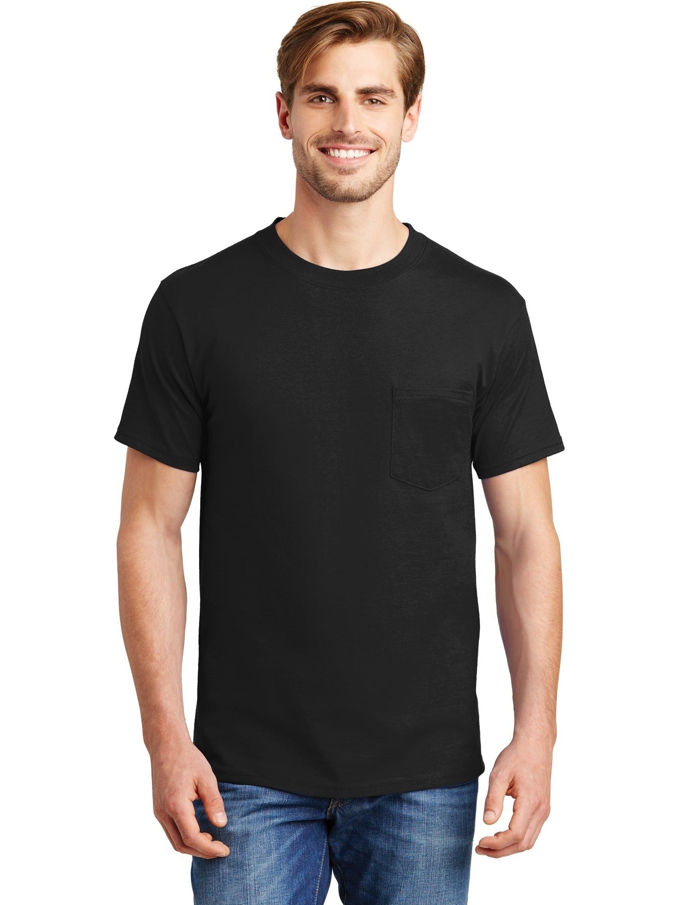 no-logo Hanes Beefy T-Shirt with Pocket-Regular-Hanes-Thread Logic