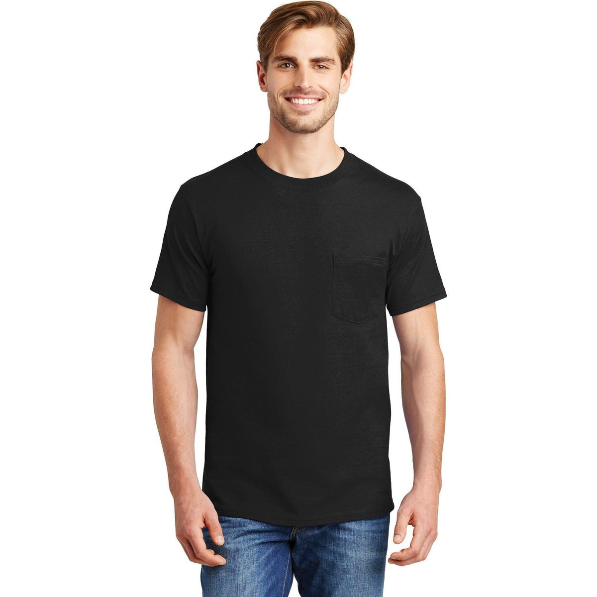 no-logo Hanes Beefy T-Shirt with Pocket-Polos-Hanes-Thread Logic
