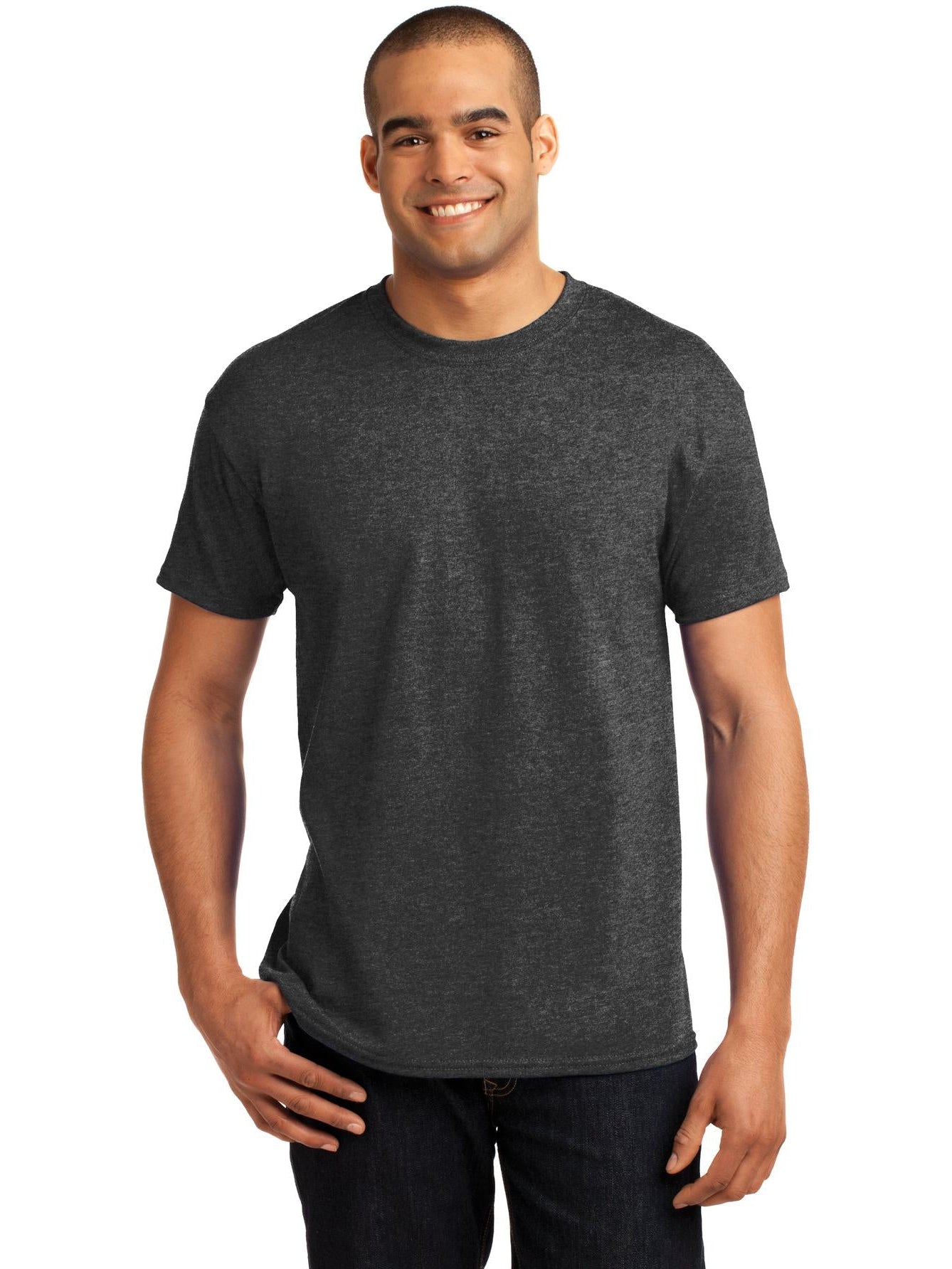 no-logo Hanes EcoSmart 50/50 Cotton/Poly T-Shirt-Regular-Hanes-Thread Logic