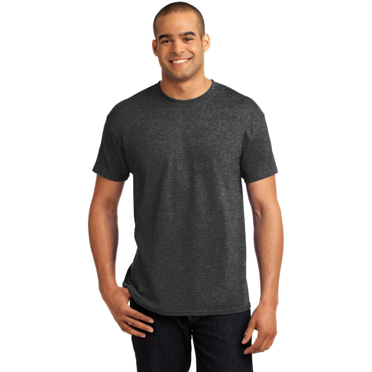 no-logo Hanes EcoSmart 50/50 Cotton/Poly T-Shirt-Regular-Hanes-Thread Logic