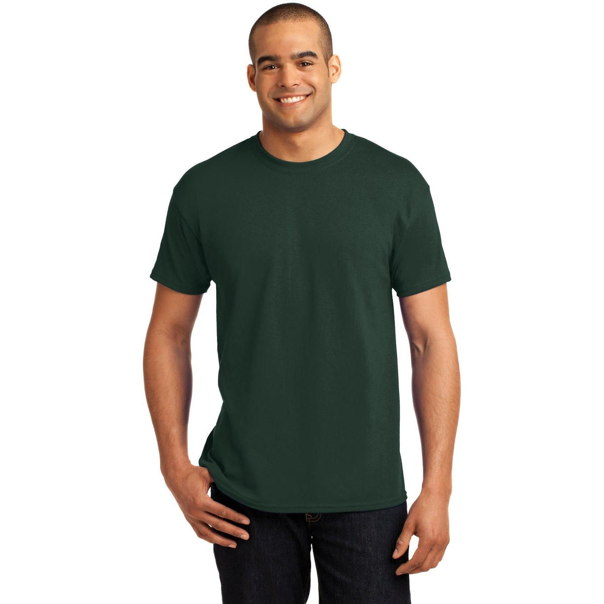 no-logo Hanes EcoSmart 50/50 Cotton/Poly T-Shirt-Regular-Hanes-Thread Logic