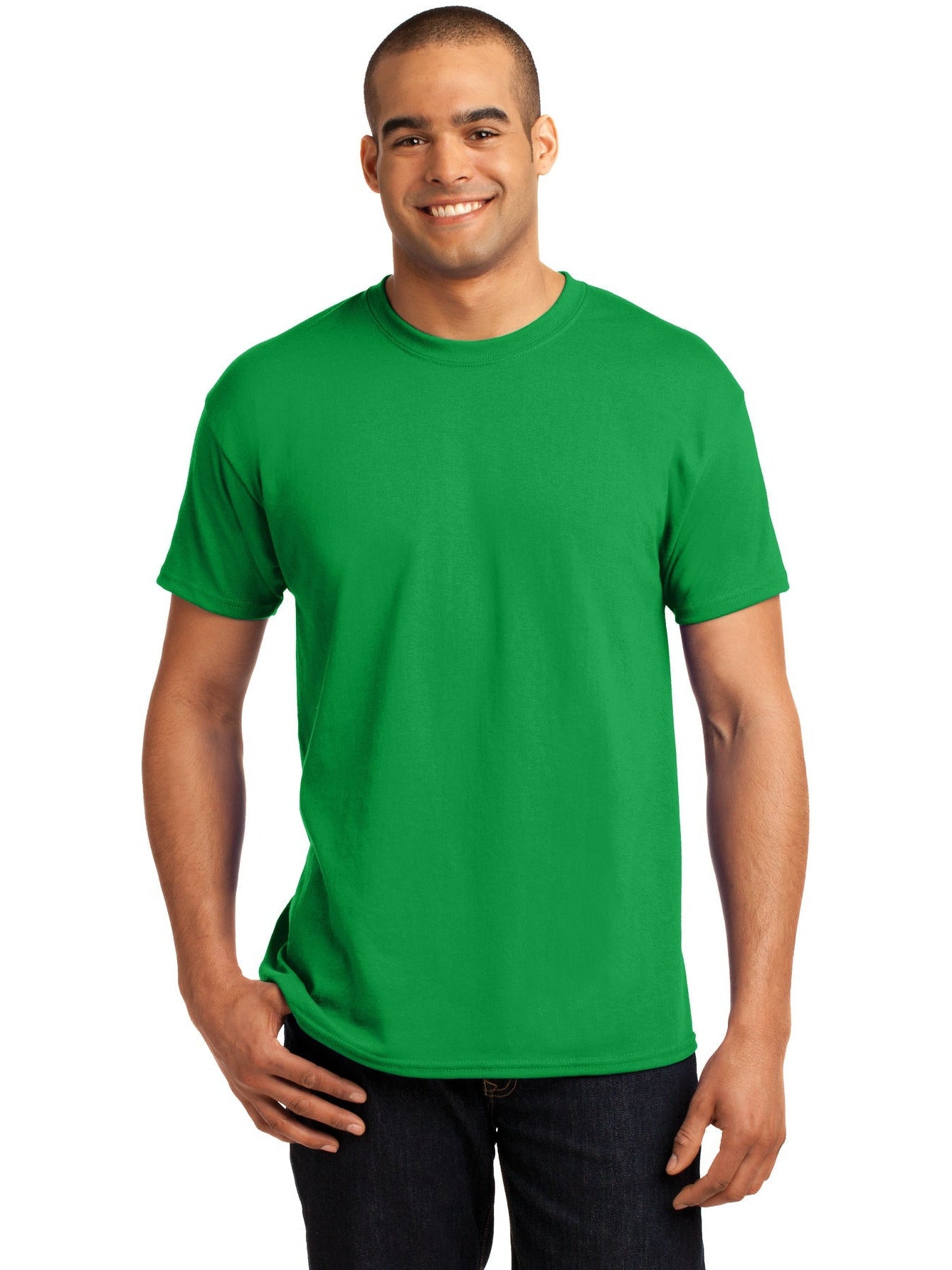 no-logo Hanes EcoSmart 50/50 Cotton/Poly T-Shirt-Regular-Hanes-Thread Logic