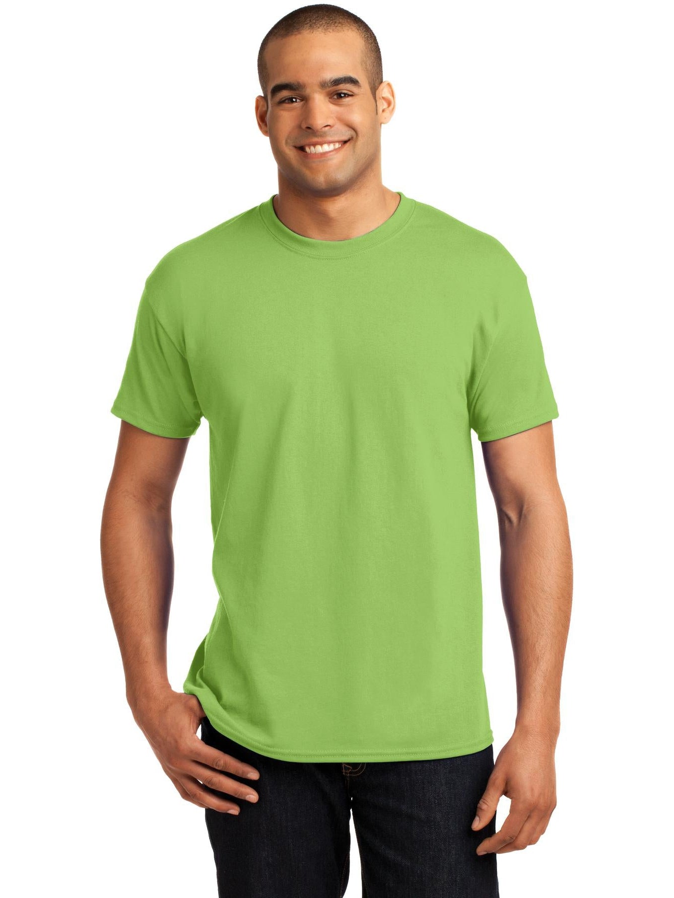 no-logo Hanes EcoSmart 50/50 Cotton/Poly T-Shirt-Regular-Hanes-Thread Logic