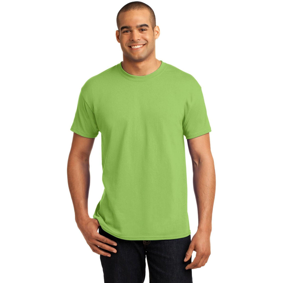 no-logo Hanes EcoSmart 50/50 Cotton/Poly T-Shirt-Regular-Hanes-Thread Logic