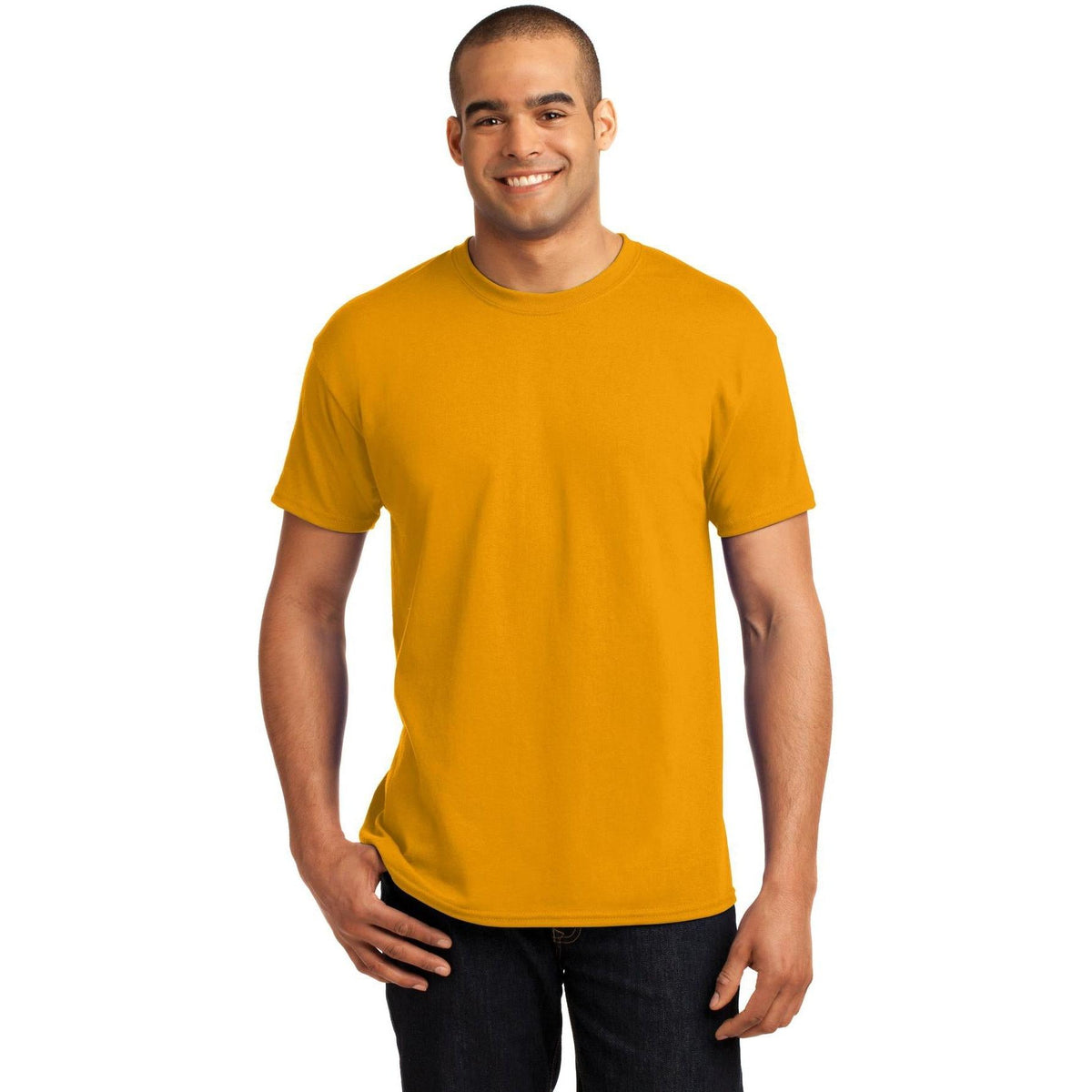 no-logo Hanes EcoSmart 50/50 Cotton/Poly T-Shirt-Regular-Hanes-Thread Logic